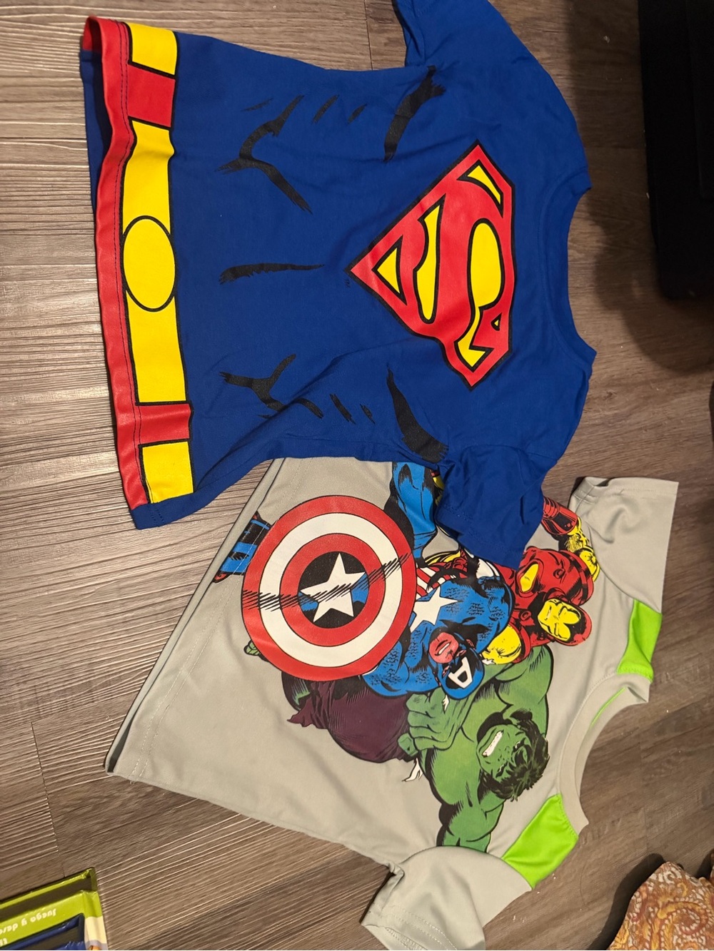 Superhero Boys Blue Superman Costume tees